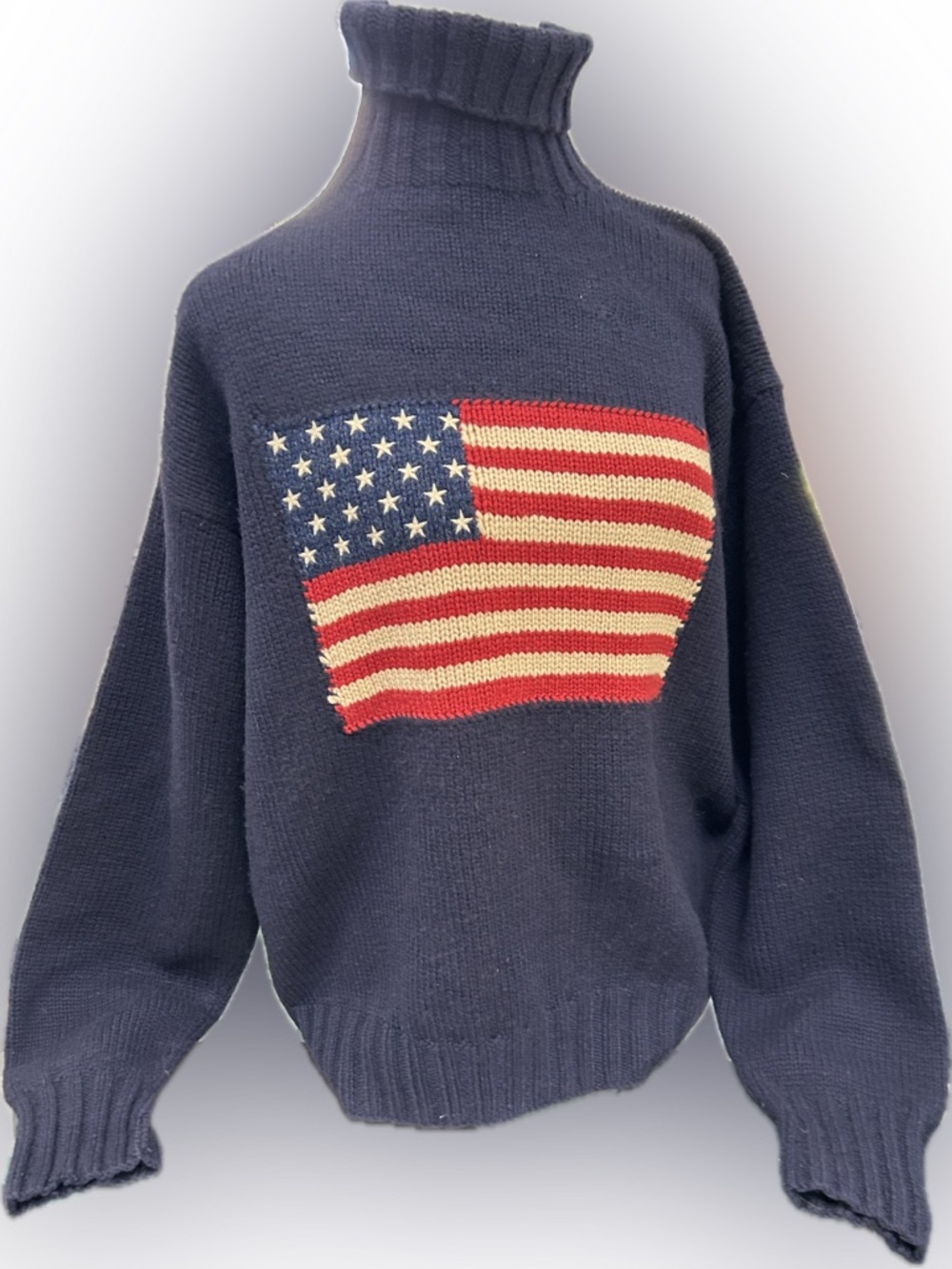 Polo Ralph Lauren Navy Hand-Knit Cashmere Sweater